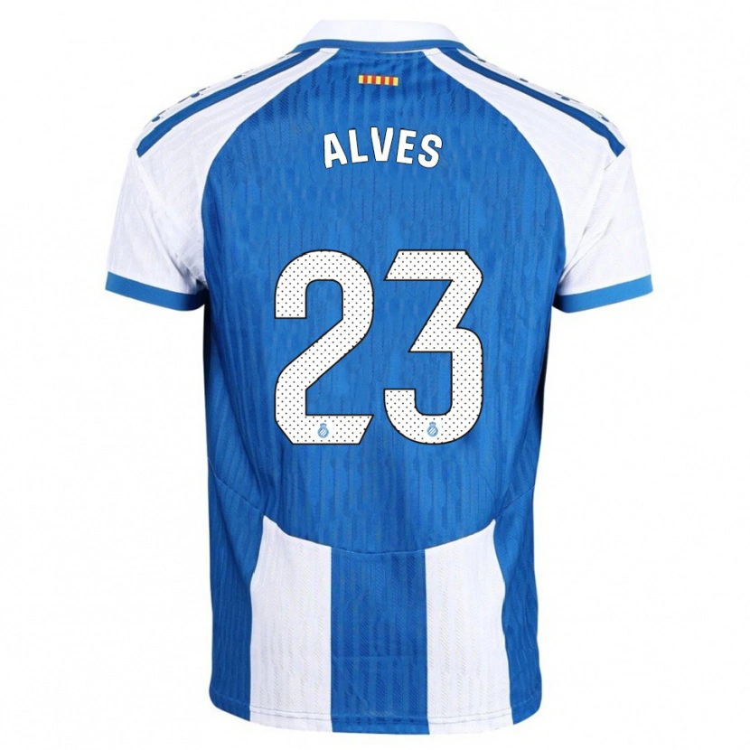 Danxen Dame Lucas Alves #23 Blå Hvit Hjemmetrøye Drakt Trøye 2025/26 Skjorter T-Skjorte
