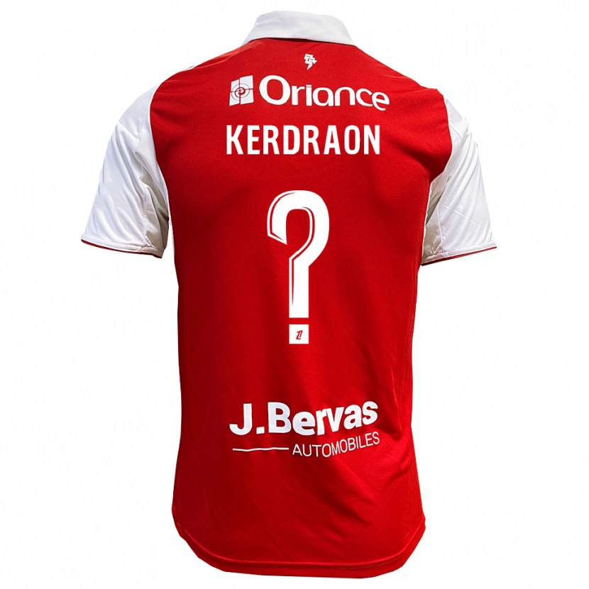 Danxen Dame Jade Kerdraon #0 Rød Hvit Hjemmetrøye Drakt Trøye 2025/26 Skjorter T-Skjorte