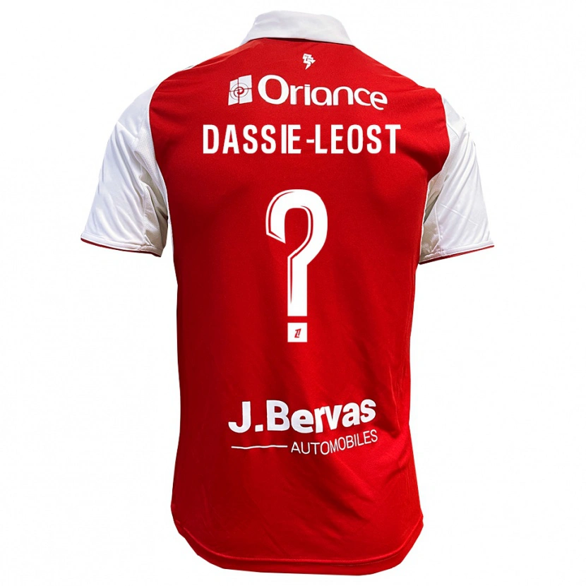 Danxen Dame Leila Dassie-Leost #0 Rød Hvit Hjemmetrøye Drakt Trøye 2025/26 Skjorter T-Skjorte