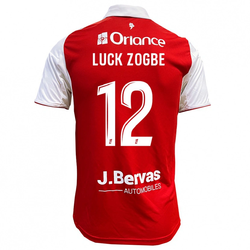 Danxen Dame Luck Zogbé #12 Rød Hvit Hjemmetrøye Drakt Trøye 2025/26 Skjorter T-Skjorte