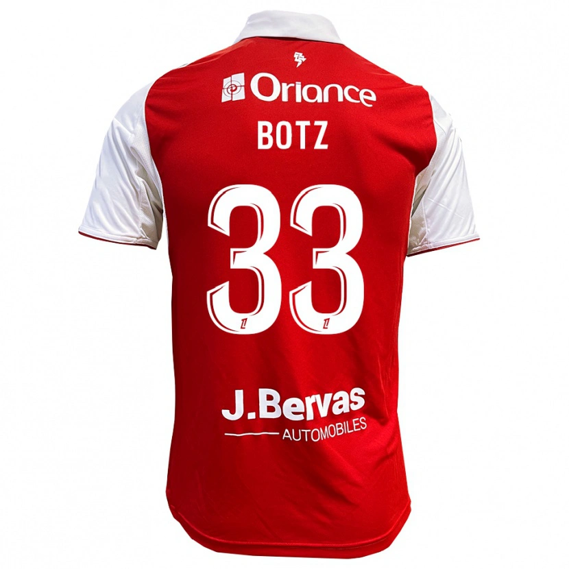 Danxen Dame Léo Botz #33 Rød Hvit Hjemmetrøye Drakt Trøye 2025/26 Skjorter T-Skjorte