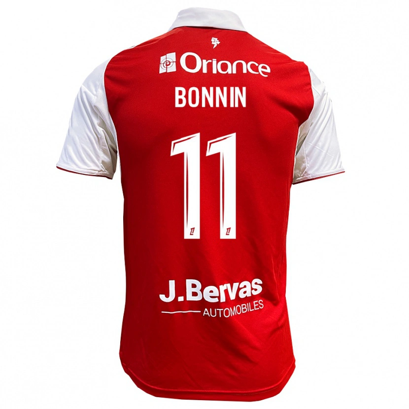 Danxen Dame Lilian Bonnin #11 Rød Hvit Hjemmetrøye Drakt Trøye 2025/26 Skjorter T-Skjorte