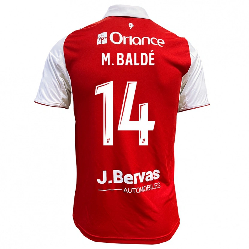 Danxen Dame Mama Baldé #14 Rød Hvit Hjemmetrøye Drakt Trøye 2025/26 Skjorter T-Skjorte
