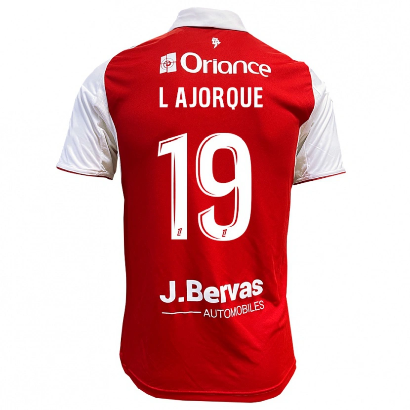 Danxen Dame Ludovic Ajorque #19 Rød Hvit Hjemmetrøye Drakt Trøye 2025/26 Skjorter T-Skjorte