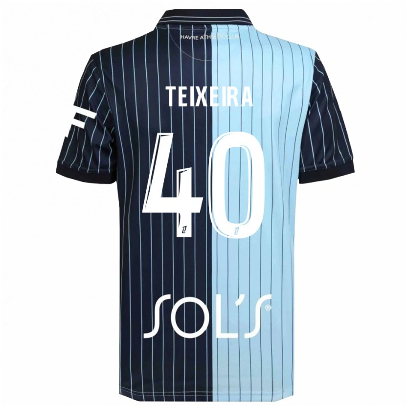 Danxen Dame Alex Teixeira #40 Marineblå Lyseblå Hjemmetrøye Drakt Trøye 2025/26 Skjorter T-Skjorte