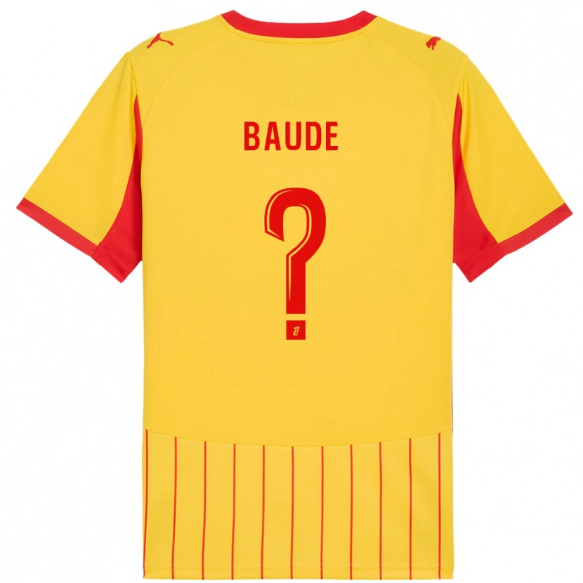 Danxen Dame Léo Baudé #0 Gul Rød Hjemmetrøye Drakt Trøye 2025/26 Skjorter T-Skjorte
