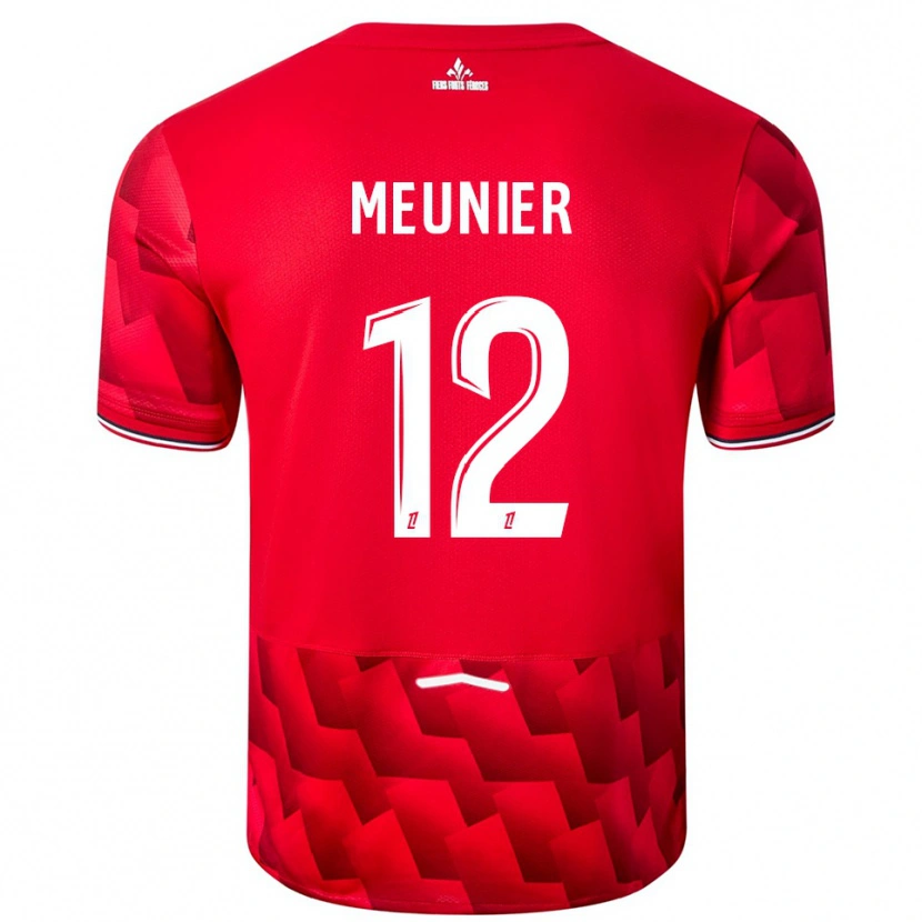 Danxen Dame Thomas Meunier #12 Rød Hvit Hjemmetrøye Drakt Trøye 2025/26 Skjorter T-Skjorte
