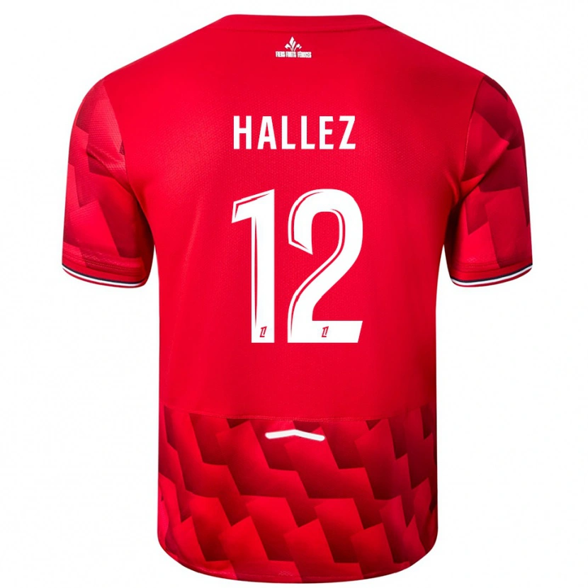 Danxen Dame Alexis Hallez #12 Rød Hvit Hjemmetrøye Drakt Trøye 2025/26 Skjorter T-Skjorte