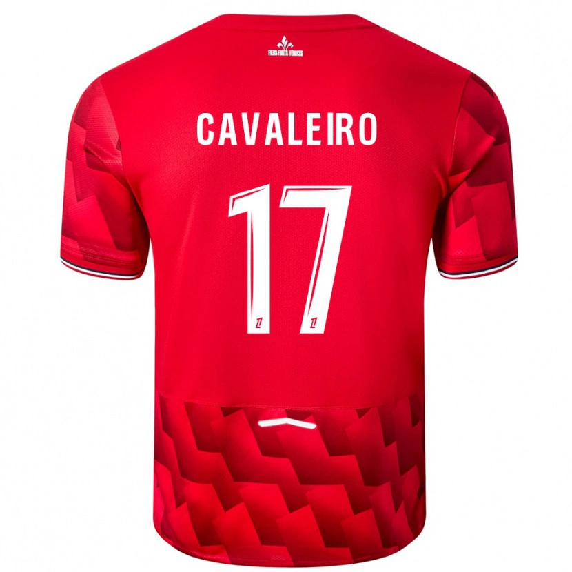 Danxen Dame Ivan Cavaleiro #17 Rød Hvit Hjemmetrøye Drakt Trøye 2025/26 Skjorter T-Skjorte