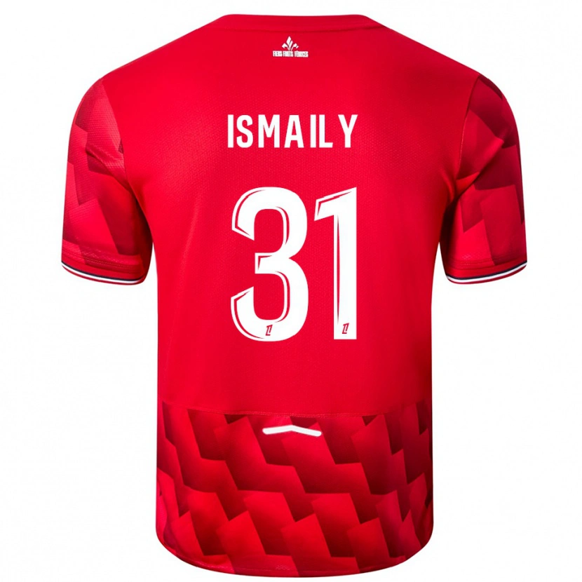Danxen Dame Ismaily #31 Rød Hvit Hjemmetrøye Drakt Trøye 2025/26 Skjorter T-Skjorte