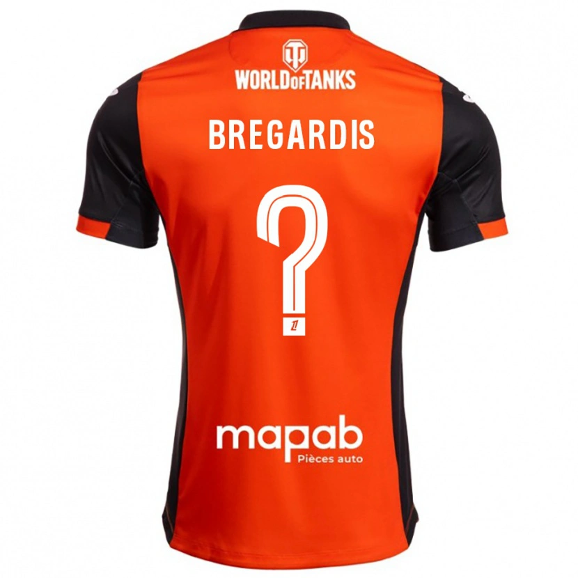 Danxen Dame Tom Bregardis #0 Svart Oransje Hjemmetrøye Drakt Trøye 2025/26 Skjorter T-Skjorte