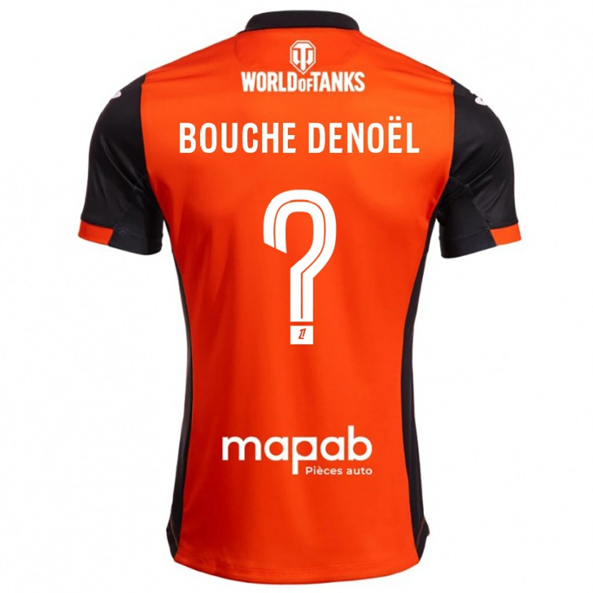 Danxen Dame Max Bouche Denoël #0 Svart Oransje Hjemmetrøye Drakt Trøye 2025/26 Skjorter T-Skjorte