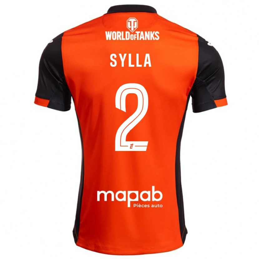 Danxen Dame Dembo Sylla #2 Svart Oransje Hjemmetrøye Drakt Trøye 2025/26 Skjorter T-Skjorte