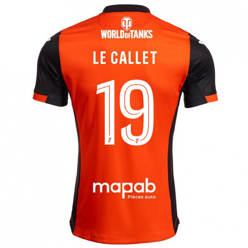 Danxen Dame Tiago Le Callet #19 Svart Oransje Hjemmetrøye Drakt Trøye 2025/26 Skjorter T-Skjorte