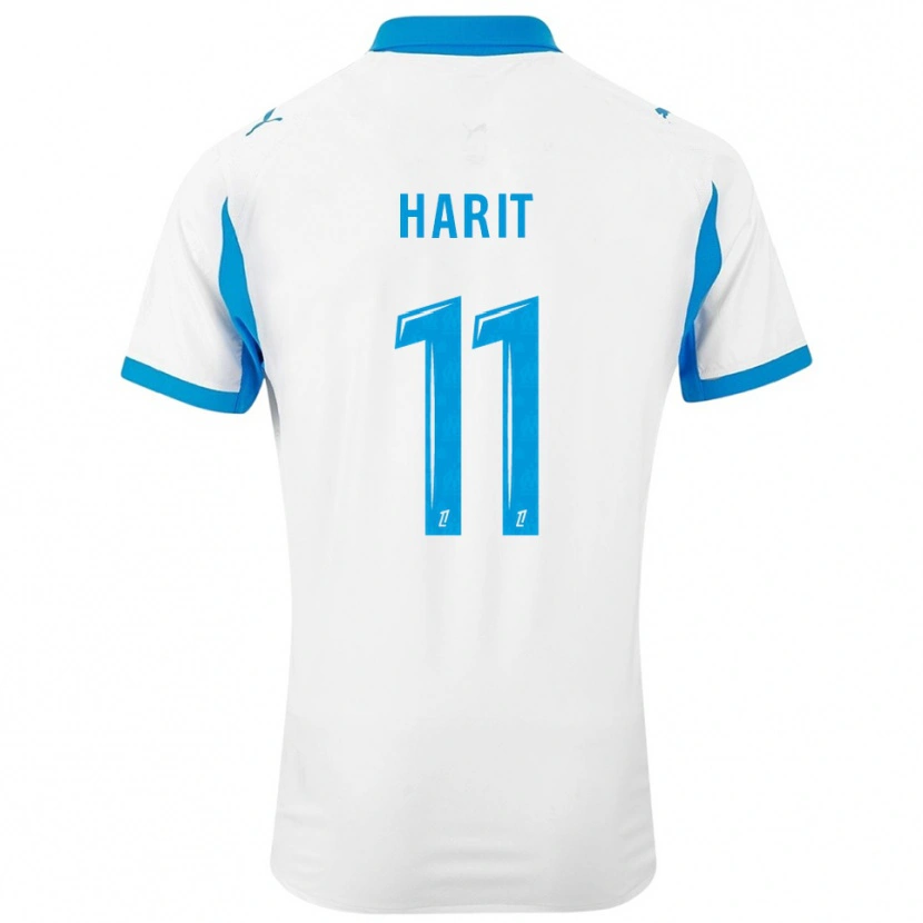 Danxen Dame Amine Harit #11 Hvit Lyseblå Hjemmetrøye Drakt Trøye 2025/26 Skjorter T-Skjorte