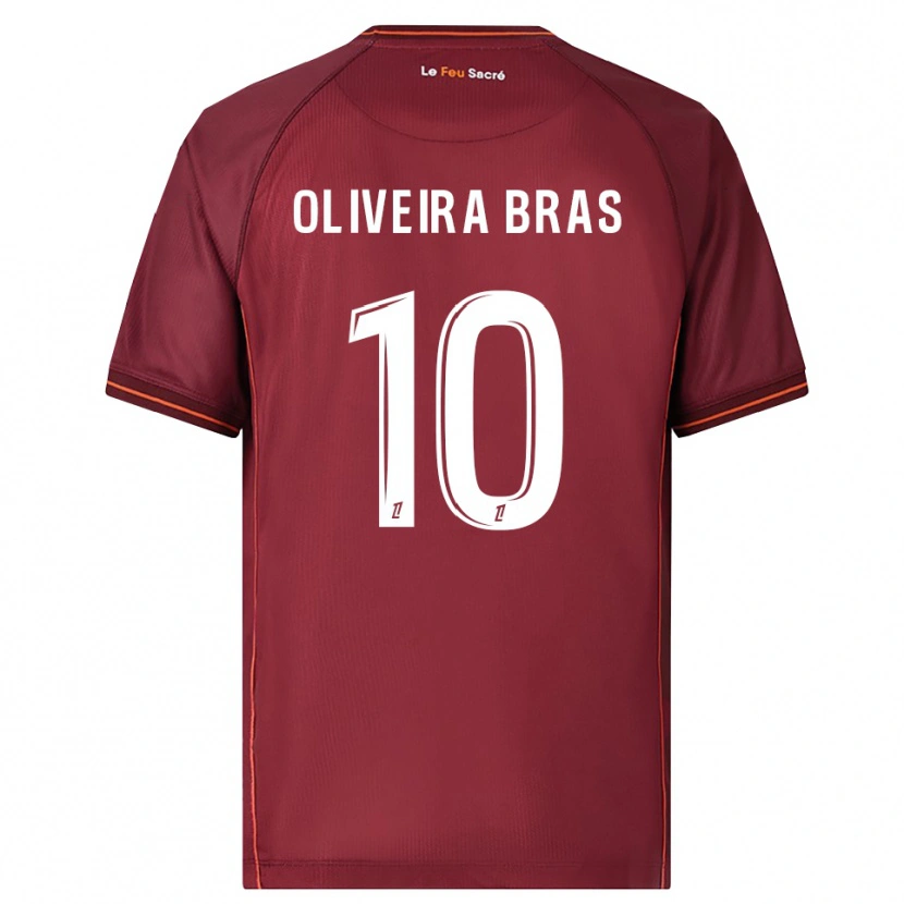 Danxen Dame Luisa Oliveira Bras #10 Burgunder Hvit Hjemmetrøye Drakt Trøye 2025/26 Skjorter T-Skjorte