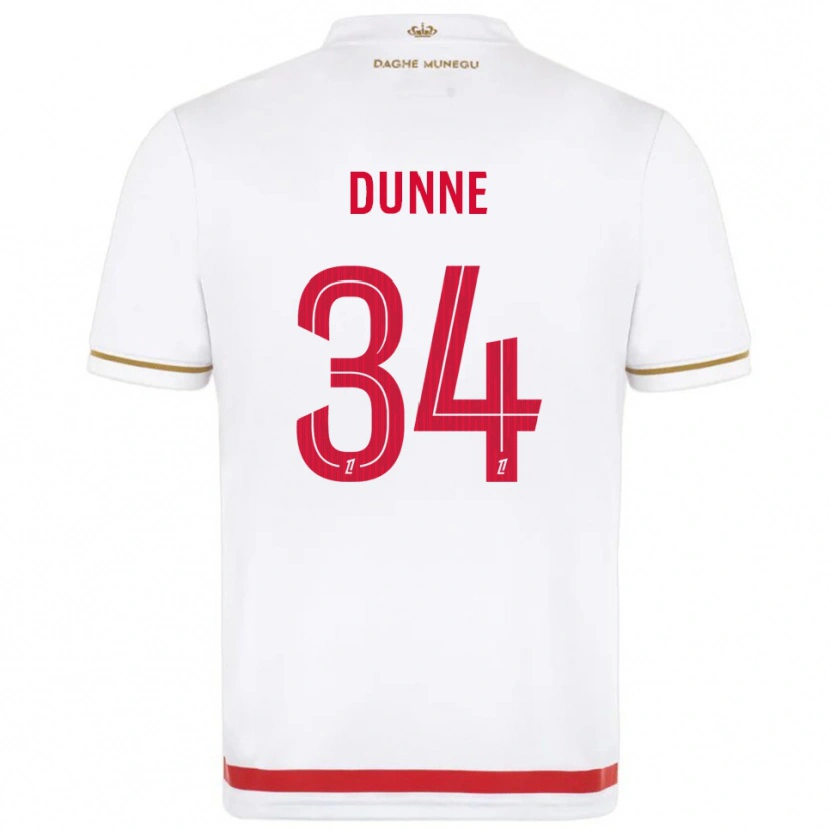 Danxen Dame David Dunne #34 Rød Hvit Hjemmetrøye Drakt Trøye 2025/26 Skjorter T-Skjorte