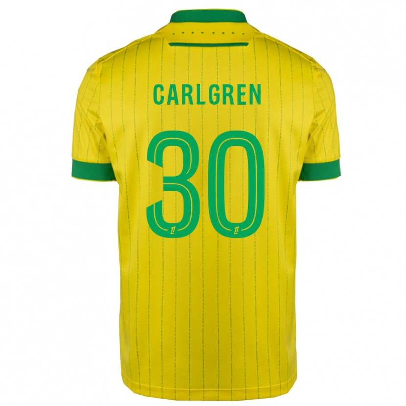 Danxen Dame Patrik Carlgren #30 Gul Grønn Hjemmetrøye Drakt Trøye 2025/26 Skjorter T-Skjorte