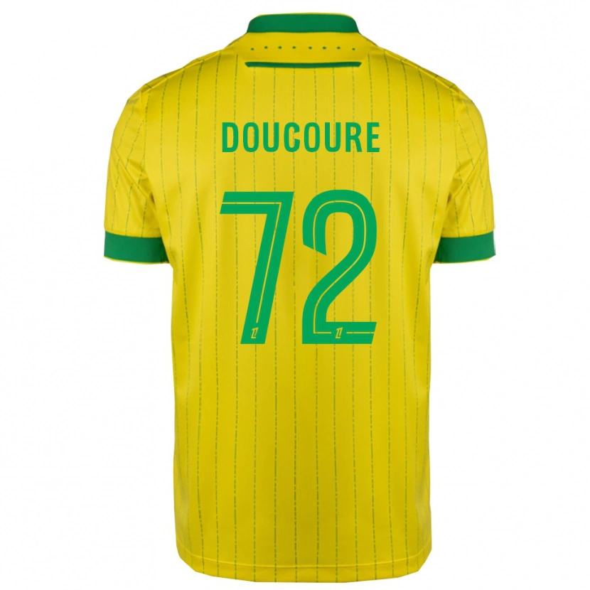 Danxen Dame Sékou Doucouré #72 Gul Grønn Hjemmetrøye Drakt Trøye 2025/26 Skjorter T-Skjorte