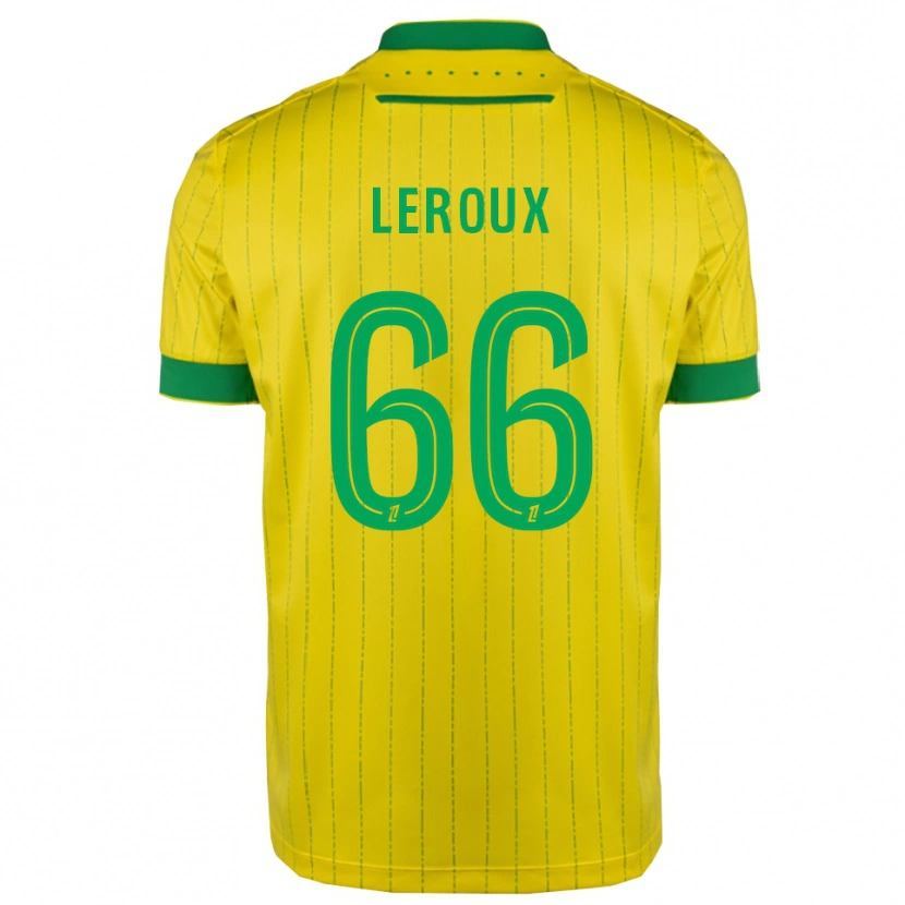 Danxen Dame Louis Leroux #66 Gul Grønn Hjemmetrøye Drakt Trøye 2025/26 Skjorter T-Skjorte