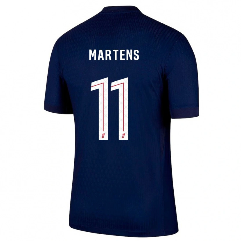 Danxen Dame Lieke Martens #11 Marineblå Rød Hjemmetrøye Drakt Trøye 2025/26 Skjorter T-Skjorte