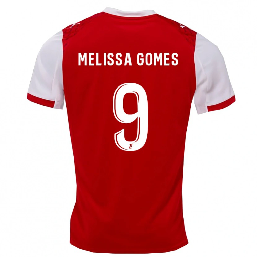 Danxen Dame Melissa Ferreira Gomes #9 Rød Hvit Hjemmetrøye Drakt Trøye 2025/26 Skjorter T-Skjorte