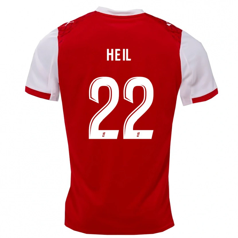 Danxen Dame Manon Heil #22 Rød Hvit Hjemmetrøye Drakt Trøye 2025/26 Skjorter T-Skjorte