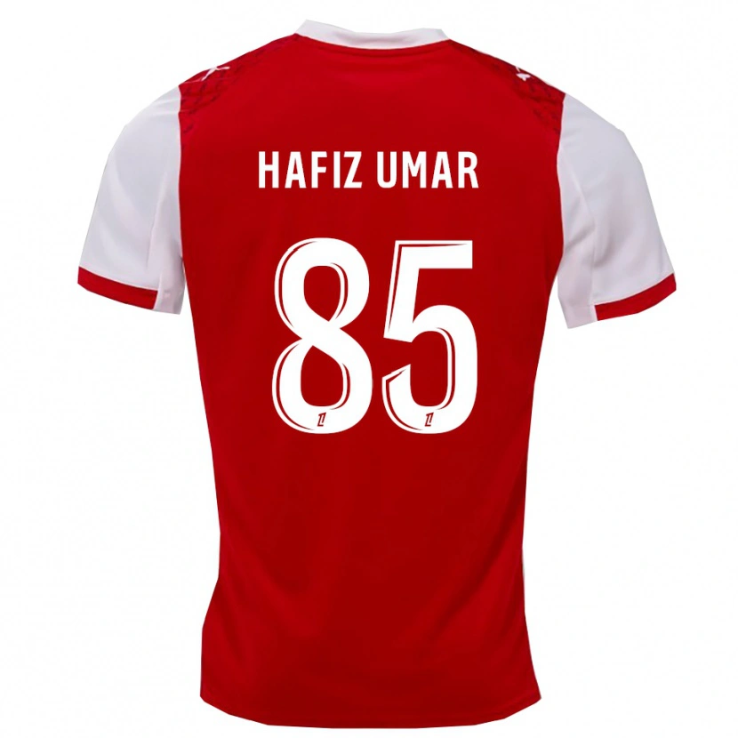 Danxen Dame Ibrahim Hafiz Umar #85 Rød Hvit Hjemmetrøye Drakt Trøye 2025/26 Skjorter T-Skjorte
