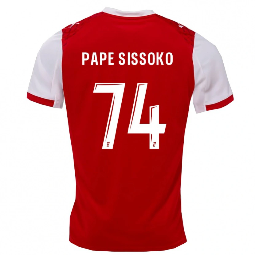 Danxen Dame Niama Pape Sissoko #74 Rød Hvit Hjemmetrøye Drakt Trøye 2025/26 Skjorter T-Skjorte