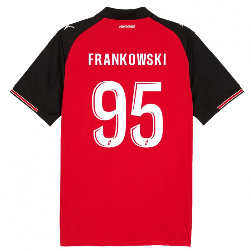 Danxen Dame Przemyslaw Frankowski #95 Rød Svart Hjemmetrøye Drakt Trøye 2025/26 Skjorter T-Skjorte