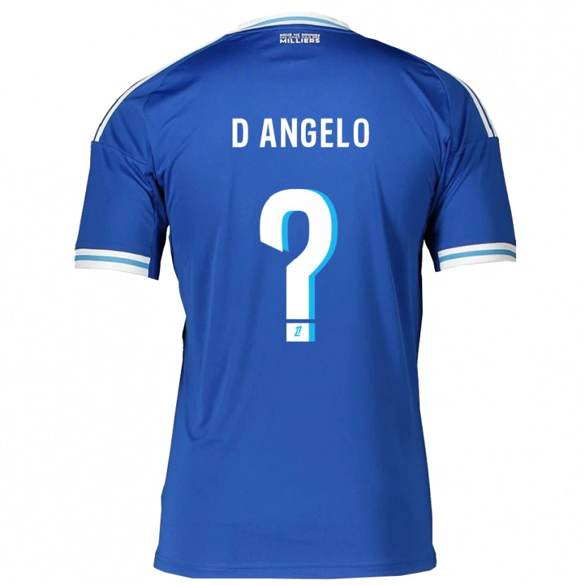 Danxen Dame Gianni D'angelo #0 Blå Hvit Hjemmetrøye Drakt Trøye 2025/26 Skjorter T-Skjorte