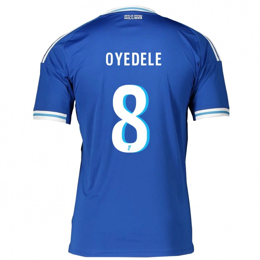 Danxen Dame Maxi Oyedele #8 Blå Hvit Hjemmetrøye Drakt Trøye 2025/26 Skjorter T-Skjorte