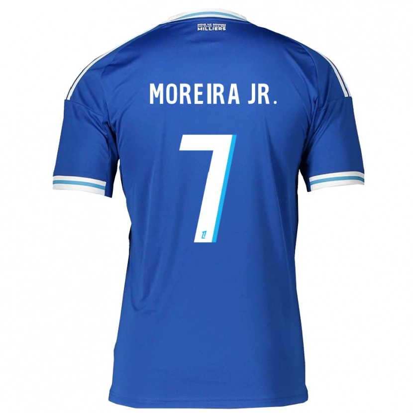 Danxen Dame Diego Moreira #7 Blå Hvit Hjemmetrøye Drakt Trøye 2025/26 Skjorter T-Skjorte