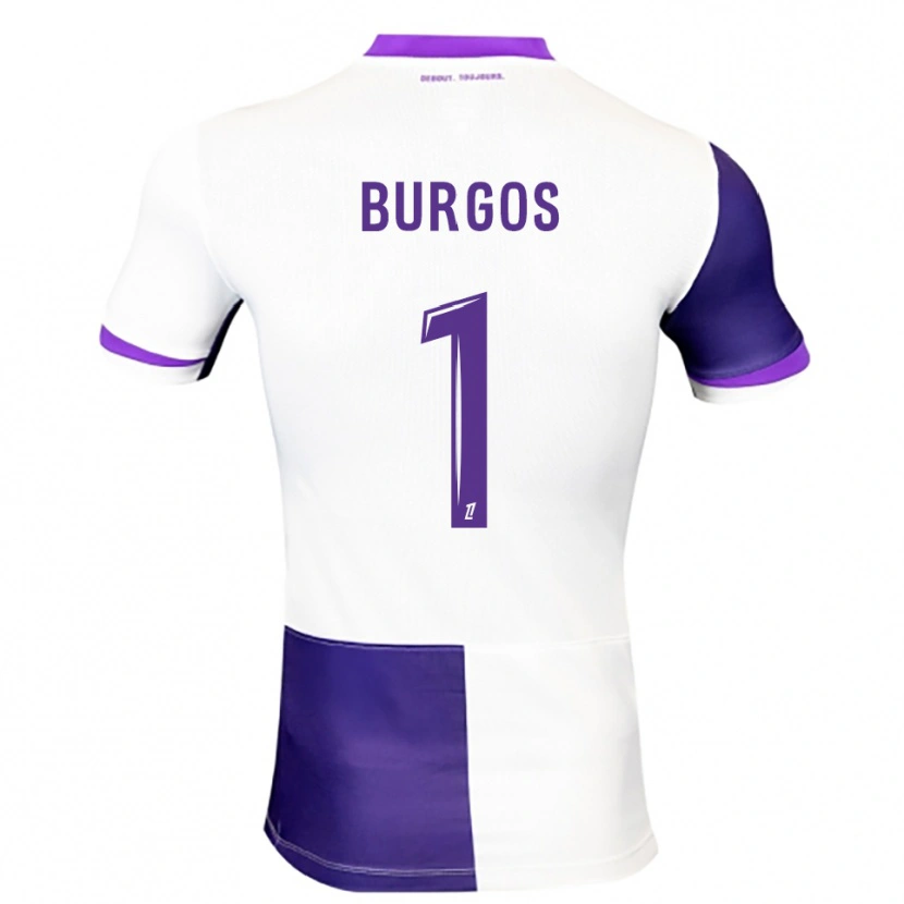 Danxen Dame Diego Burgos #1 Lilla Hvit Hjemmetrøye Drakt Trøye 2025/26 Skjorter T-Skjorte