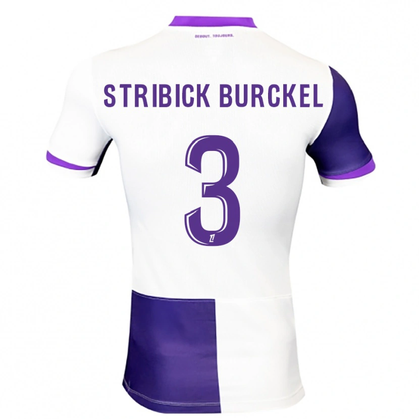 Danxen Dame Laetitia Stribick-Burckel #3 Lilla Hvit Hjemmetrøye Drakt Trøye 2025/26 Skjorter T-Skjorte