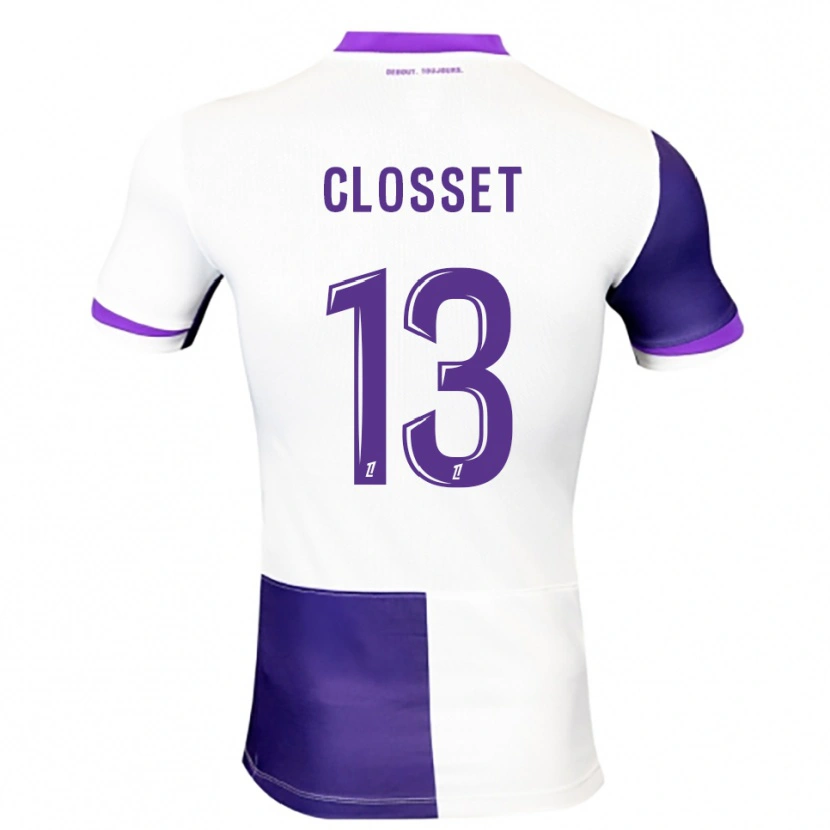 Danxen Dame Océane Closset #13 Lilla Hvit Hjemmetrøye Drakt Trøye 2025/26 Skjorter T-Skjorte