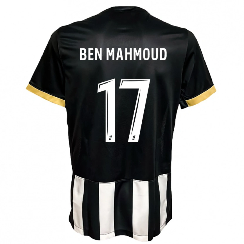 Danxen Dame Yessine Ben Mahmoud #17 Svart Hvit Hjemmetrøye Drakt Trøye 2025/26 Skjorter T-Skjorte