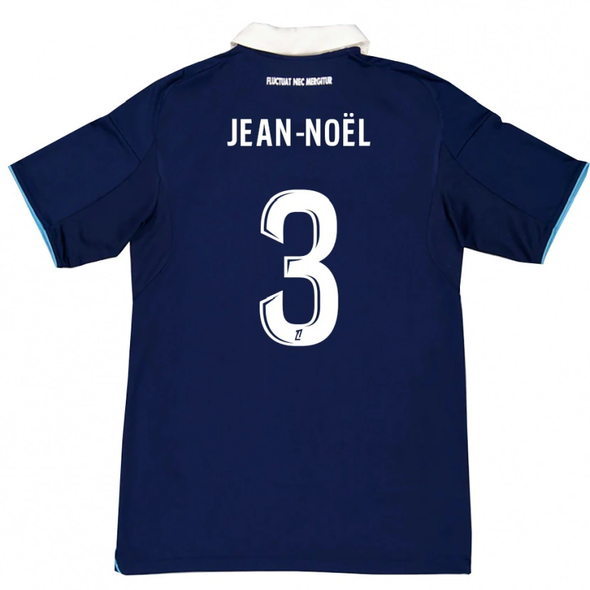 Danxen Dame Jahly Jean-Noël #3 Mørkeblå Hvit Hjemmetrøye Drakt Trøye 2025/26 Skjorter T-Skjorte