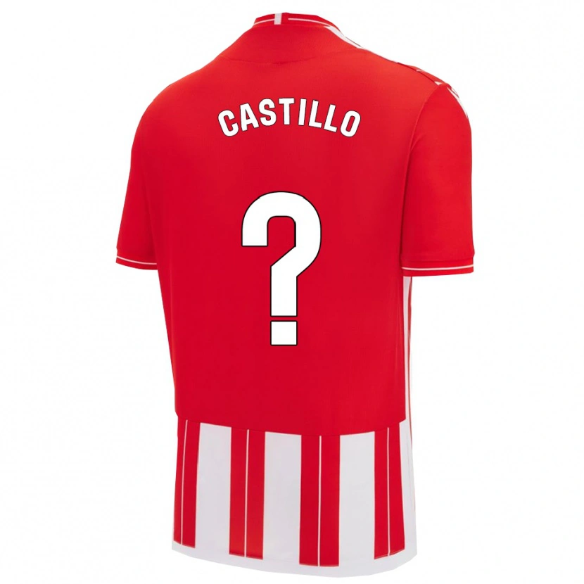 Danxen Dame Pablo Castillo #0 Rød Hvit Hjemmetrøye Drakt Trøye 2025/26 Skjorter T-Skjorte
