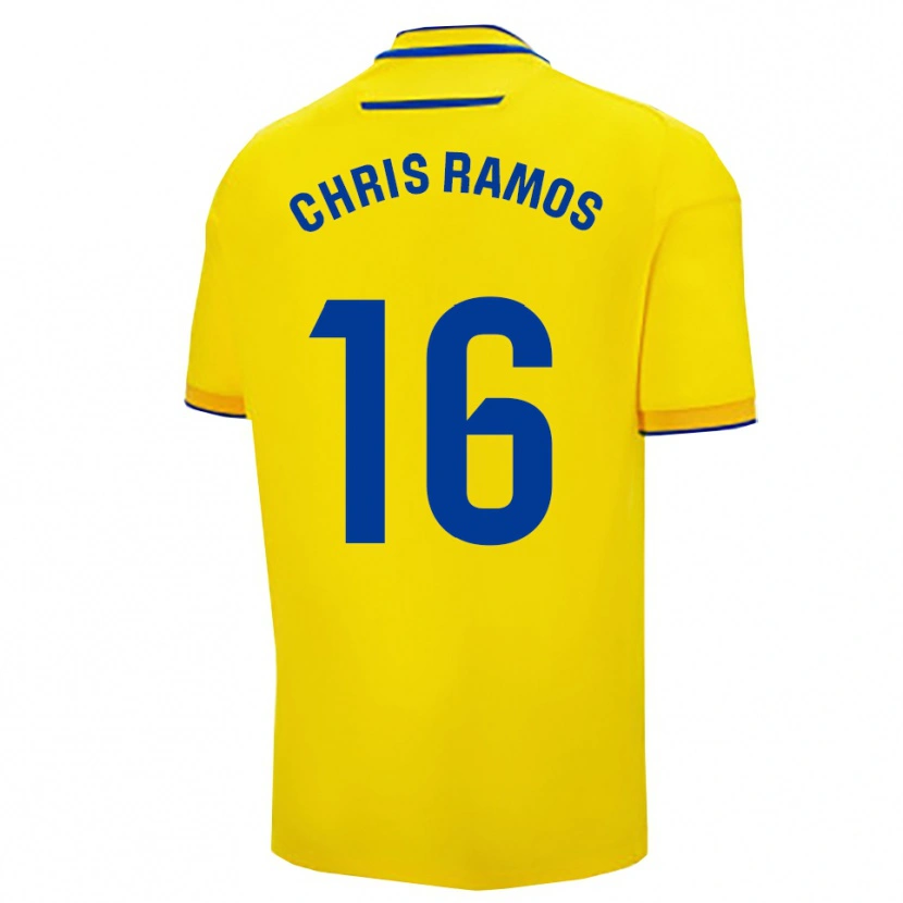 Danxen Dame Chris Ramos #16 Gul Marineblå Hjemmetrøye Drakt Trøye 2025/26 Skjorter T-Skjorte