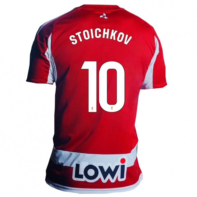 Danxen Dame Stoichkov #10 Rød Hvit Hjemmetrøye Drakt Trøye 2025/26 Skjorter T-Skjorte