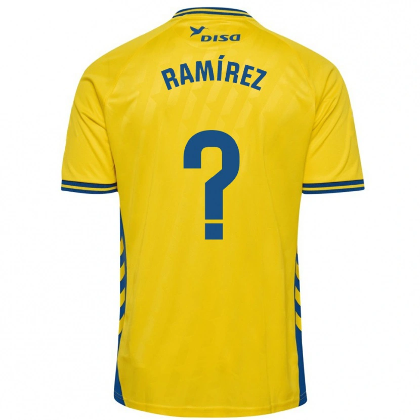 Danxen Dame Daniel Ramírez #0 Gul Blå Hjemmetrøye Drakt Trøye 2025/26 Skjorter T-Skjorte