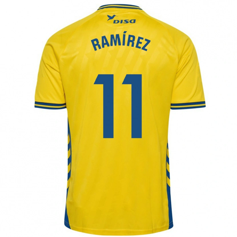 Danxen Dame Benito Ramírez #11 Gul Blå Hjemmetrøye Drakt Trøye 2025/26 Skjorter T-Skjorte