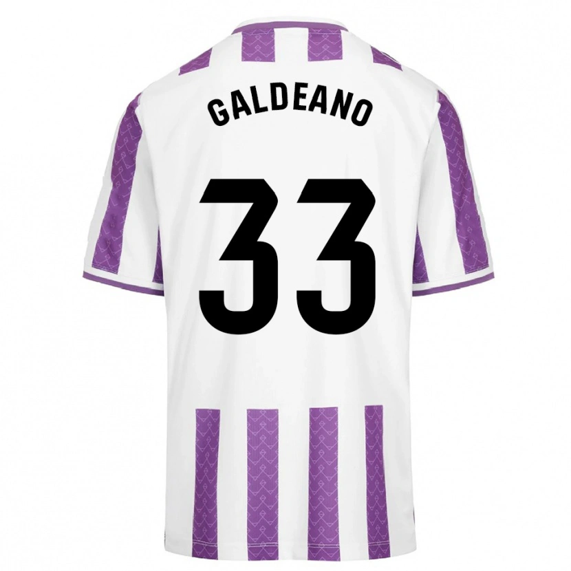 Danxen Dame Alejandro Galdeano #33 Lilla Hvit Hjemmetrøye Drakt Trøye 2025/26 Skjorter T-Skjorte
