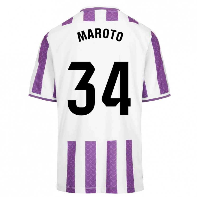 Danxen Dame Mario Maroto #34 Lilla Hvit Hjemmetrøye Drakt Trøye 2025/26 Skjorter T-Skjorte