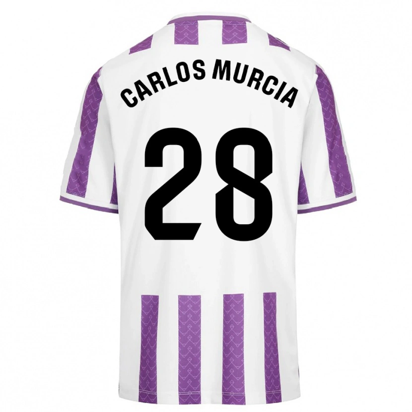 Danxen Dame Juan Carlos Murcia #28 Lilla Hvit Hjemmetrøye Drakt Trøye 2025/26 Skjorter T-Skjorte