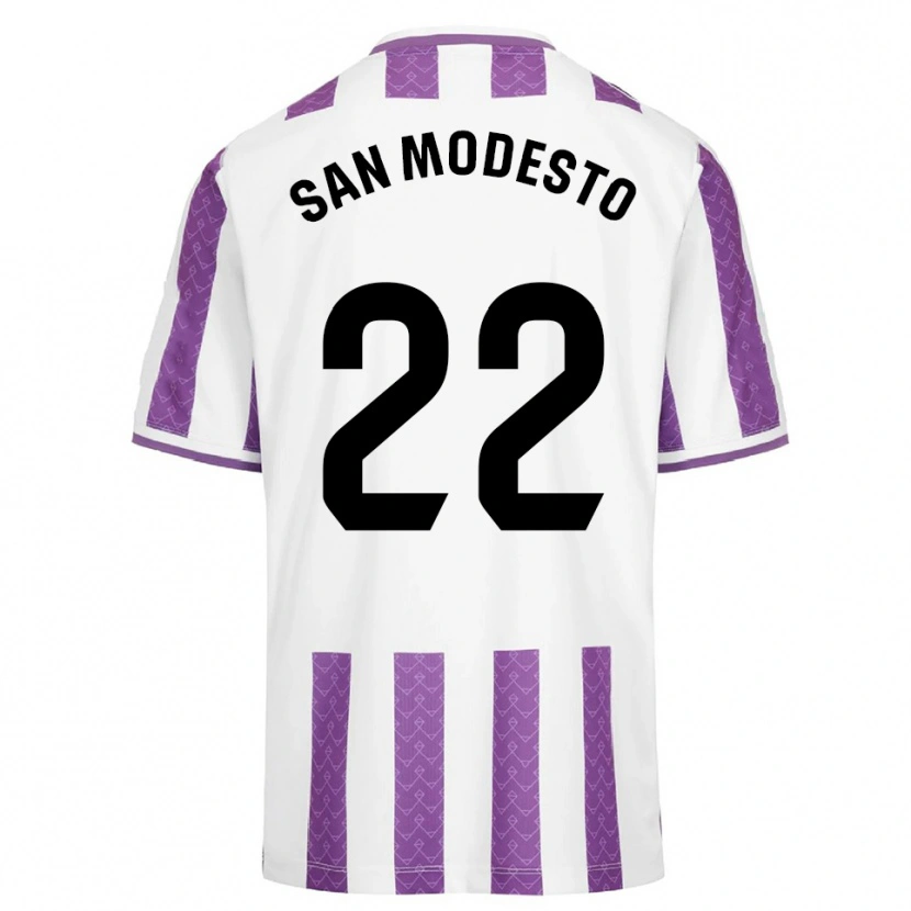 Danxen Dame Hugo San Modesto #22 Lilla Hvit Hjemmetrøye Drakt Trøye 2025/26 Skjorter T-Skjorte