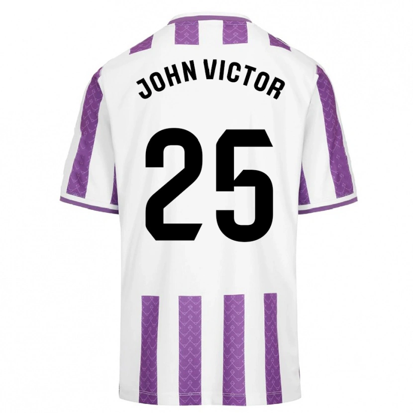 Danxen Dame John Victor #25 Lilla Hvit Hjemmetrøye Drakt Trøye 2025/26 Skjorter T-Skjorte