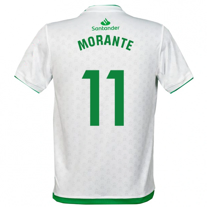 Danxen Dame Alejandro Morante #11 Grønn Hvit Hjemmetrøye Drakt Trøye 2025/26 Skjorter T-Skjorte