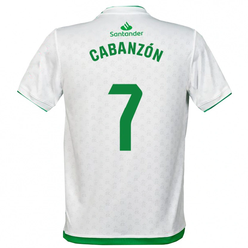 Danxen Dame Yeray Cabanzón #7 Grønn Hvit Hjemmetrøye Drakt Trøye 2025/26 Skjorter T-Skjorte